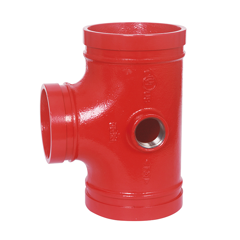 DI GROOVED FITTINGS-SHORT STYLE FIRE HYDRANT TEE,FIG#TV