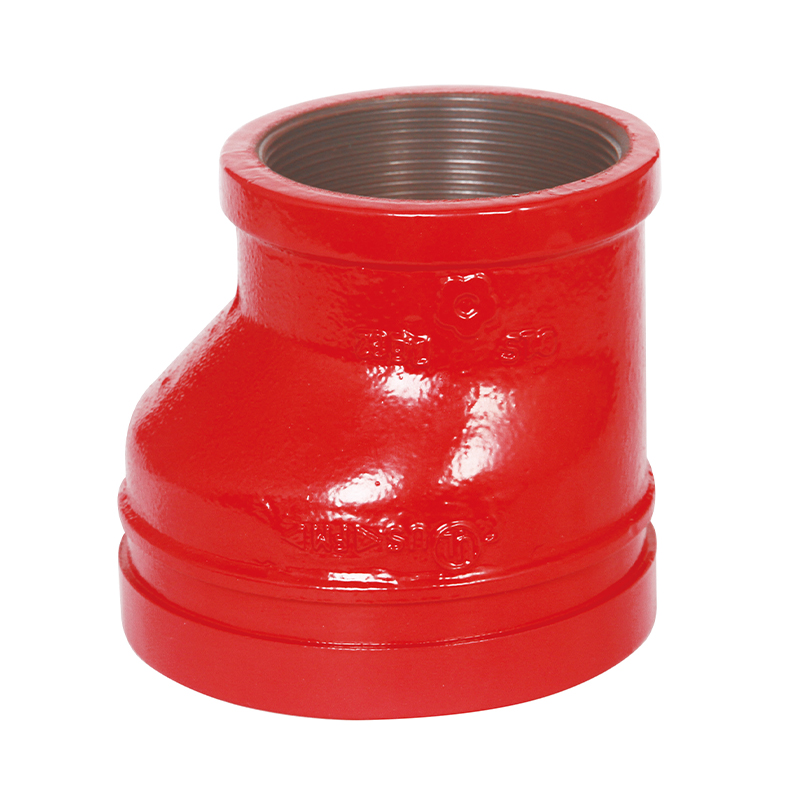 DI GROOVED FITTINGS-GROOVED ECCENTRIC REDUCER WITH FEMALE THREAD ,FIG#RE1