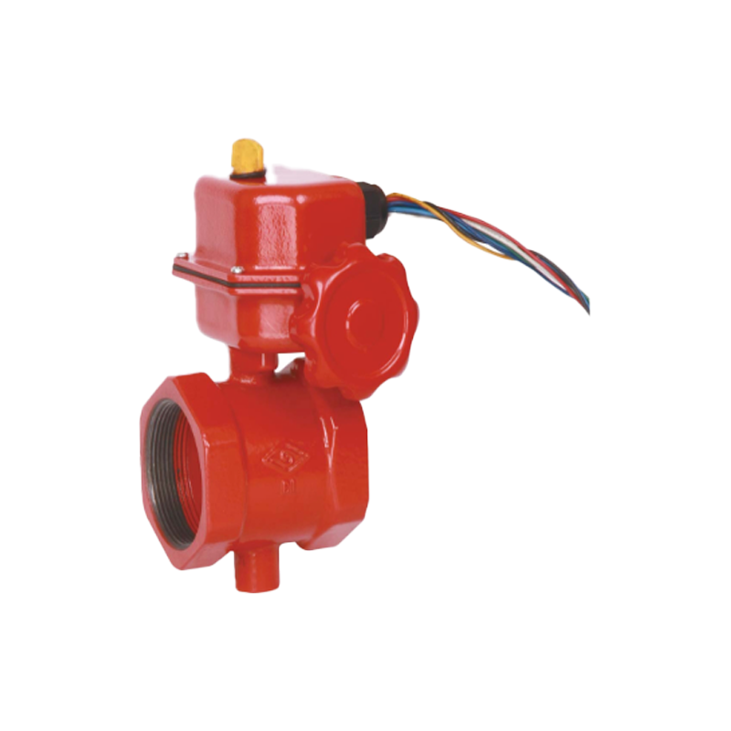 BS/DIN THREADED BUTTERFLY VALVE WITH TAMPER SWITCH, FIG# XD311X